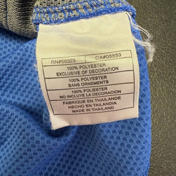 Nike Sphere Dry Blue & Gray 1/4 Zip Pullover Size M Athletic Mens Golf Swoosh - Picture 8 of 13